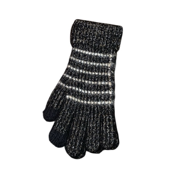 Time And Tru Strip Knit Ribbed Gloves - Picture 5 of 8